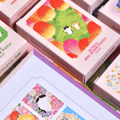 A Day of Spring | Puffinkids | 6 in 1 Mini Puzzle | Jigsaw Puzzle - Mystery Matrix