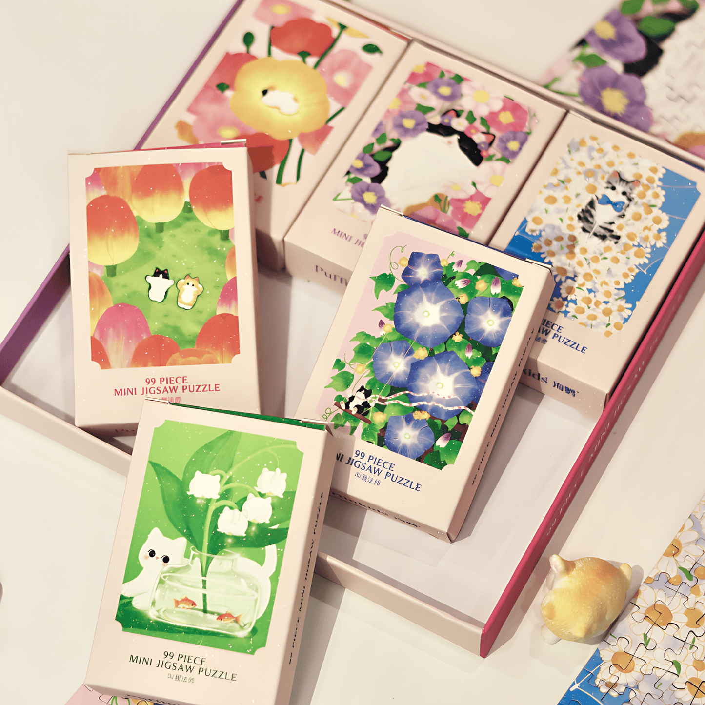 A Day of Spring | Puffinkids | 6 in 1 Mini Puzzle | Jigsaw Puzzle - Mystery Matrix