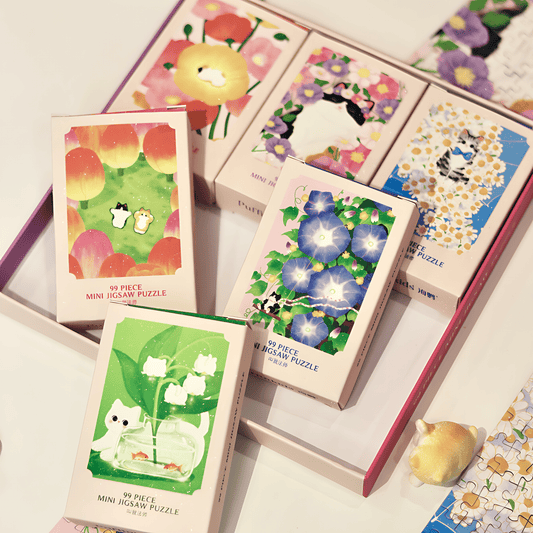 A Day of Spring | Puffinkids | 6 in 1 Mini Puzzle | Jigsaw Puzzle - Mystery Matrix