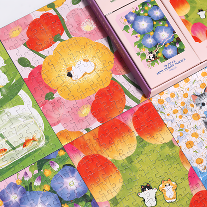A Day of Spring | Puffinkids | 6 in 1 Mini Puzzle | Jigsaw Puzzle - Mystery Matrix