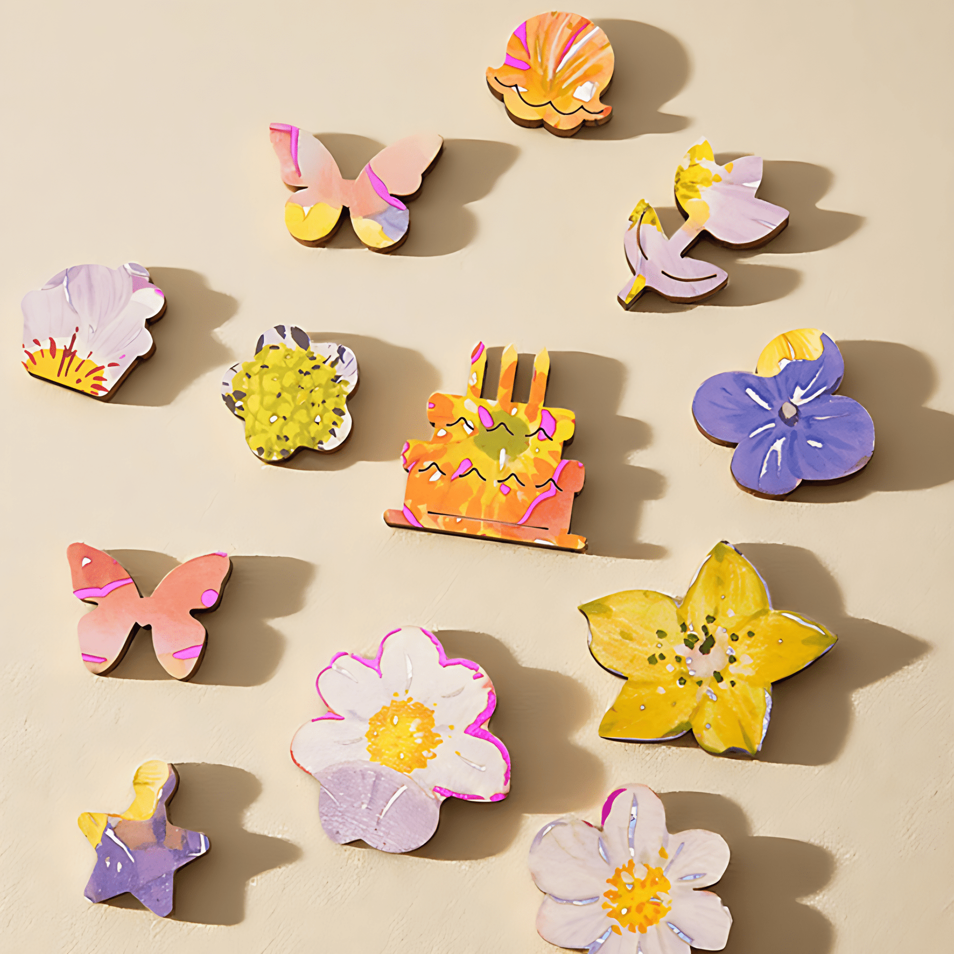 A Thousand Blossoms (Birthday Wish) | TOI | Irregular Puzzle Piece | Wooden Puzzle with Frame - Mystery Matrix