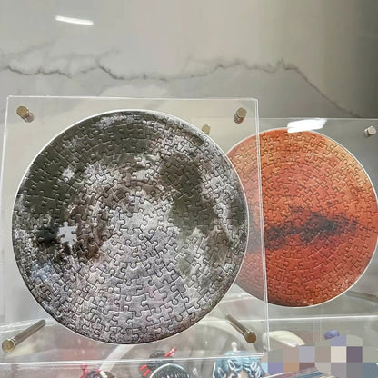 Acrylic Mini Puzzle Frame - Square (Round mini puzzle) - Mystery Matrix