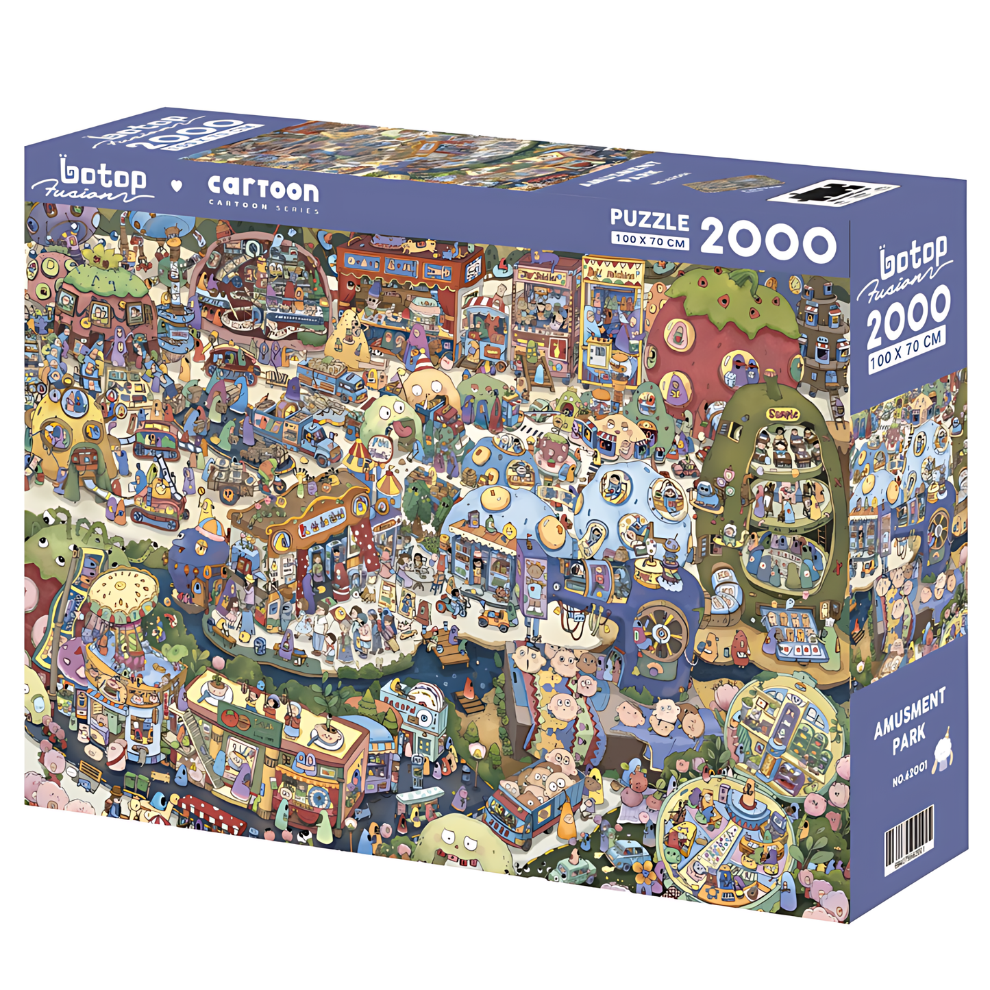 Amusement Park | Botop Blackcard | 2000 Piece Puzzle | Jigsaw Puzzle - Mystery Matrix