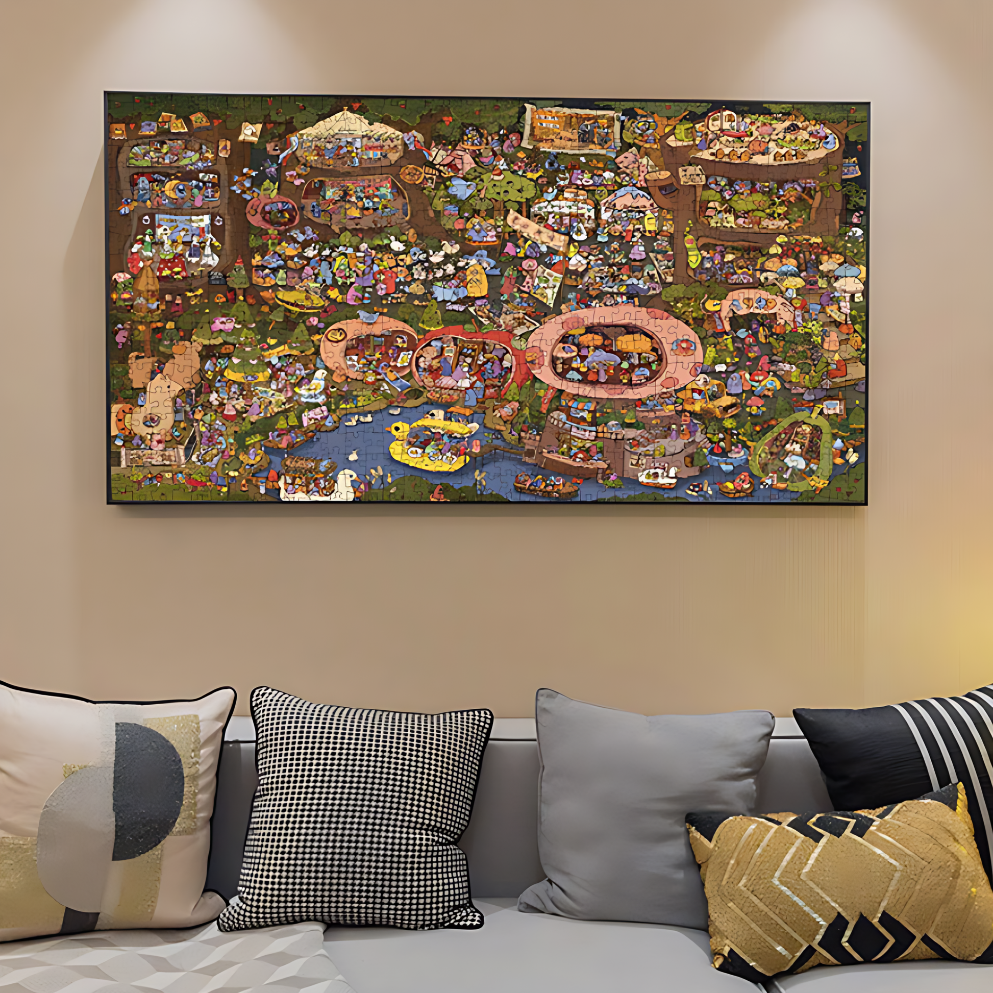 Amusement Park | Botop Blackcard | 2000 Piece Puzzle | Jigsaw Puzzle - Mystery Matrix