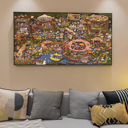 Amusement Park | Botop Blackcard | 2000 Piece Puzzle | Jigsaw Puzzle - Mystery Matrix