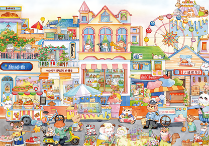 Animal Street | Botop Fusion | 500 Piece Puzzle | Jigsaw Puzzle - Mystery Matrix