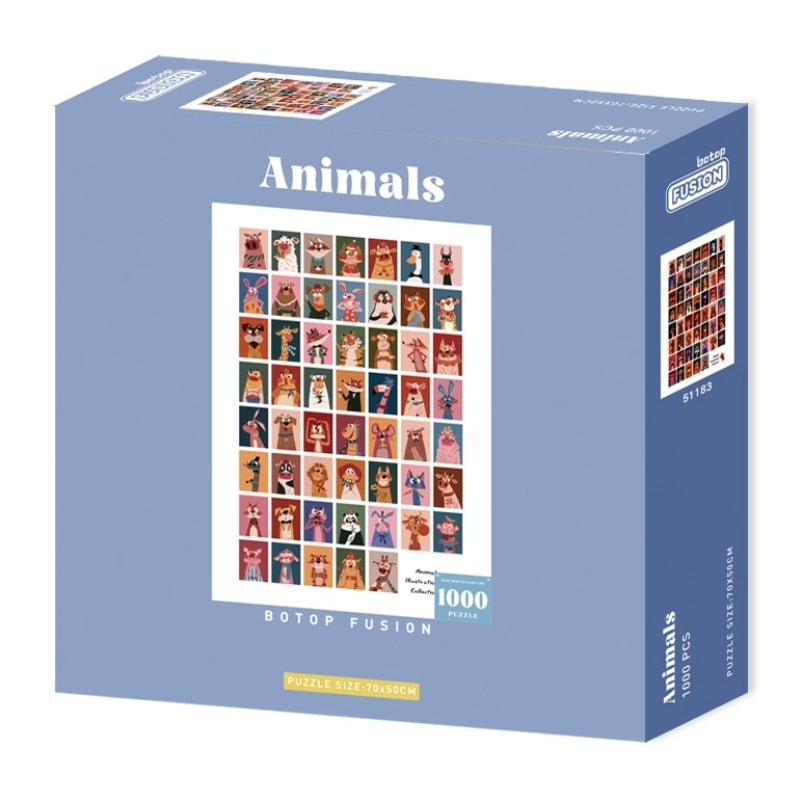 Animals | Botop | 1000 Piece Puzzle | Jigsaw Puzzle - Mystery Matrix
