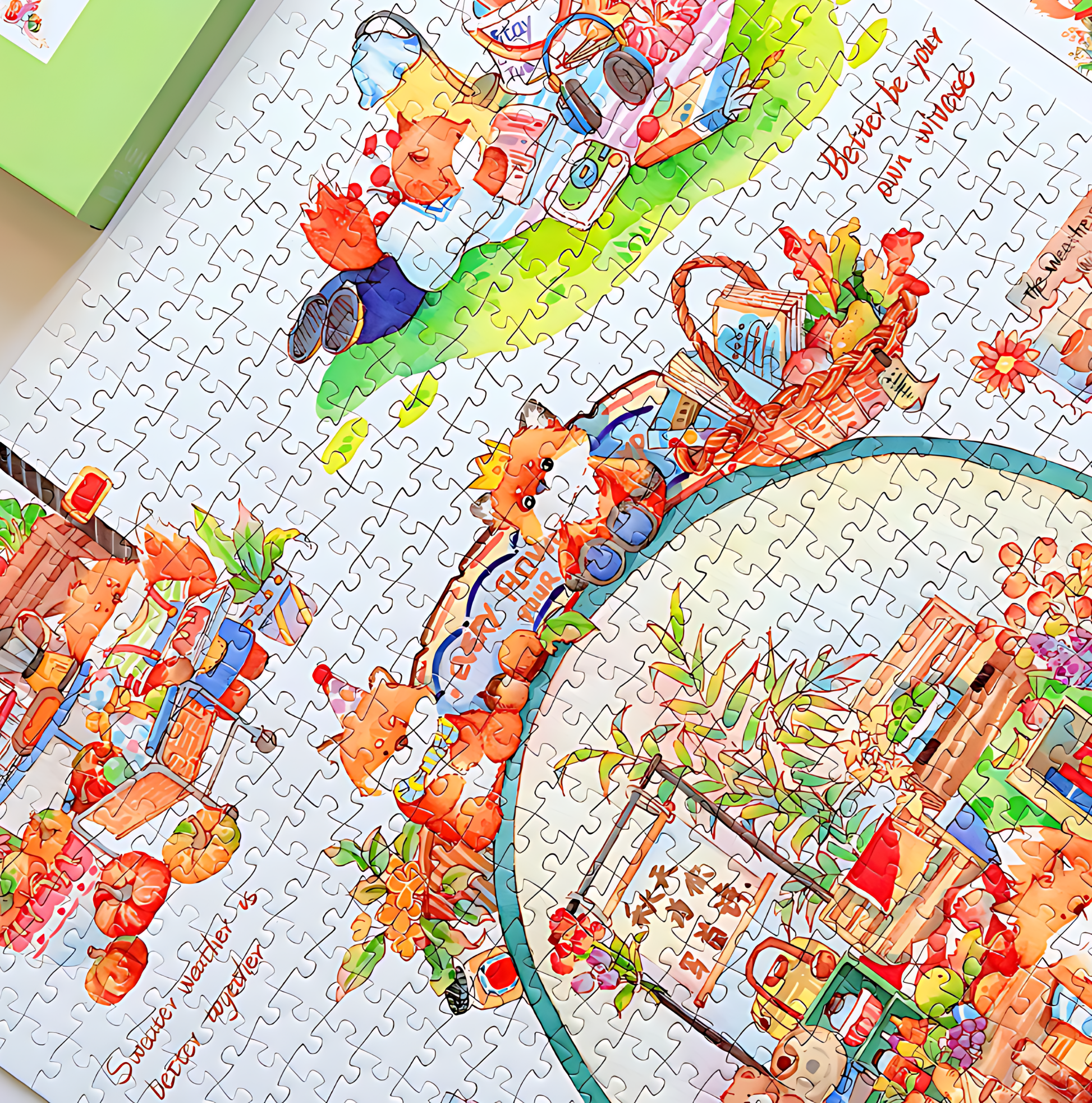 Autumn Meadow Market | Dreamer Puzzle | 1000 Piece Puzzle | Jigsaw Puzzle - Mystery Matrix