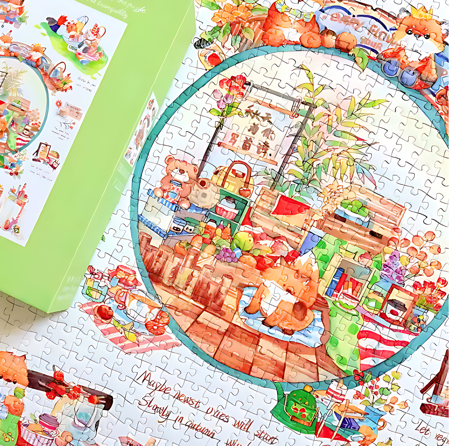 Autumn Meadow Market | Dreamer Puzzle | 1000 Piece Puzzle | Jigsaw Puzzle - Mystery Matrix