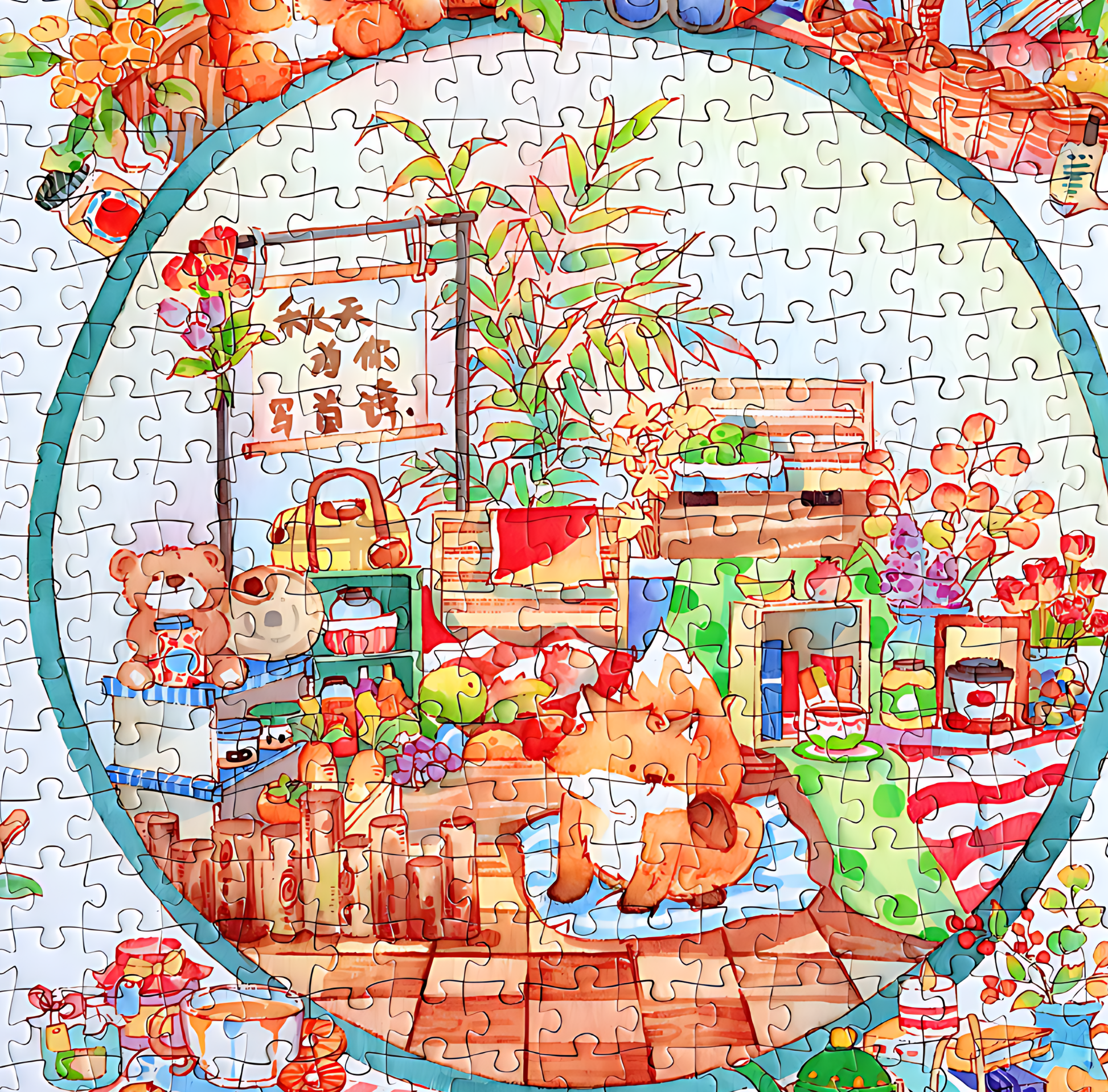 Autumn Meadow Market | Dreamer Puzzle | 1000 Piece Puzzle | Jigsaw Puzzle - Mystery Matrix