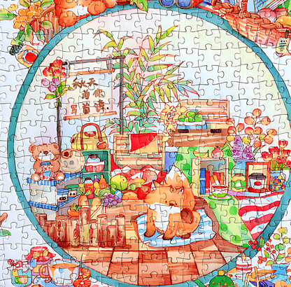 Autumn Meadow Market | Dreamer Puzzle | 1000 Piece Puzzle | Jigsaw Puzzle - Mystery Matrix