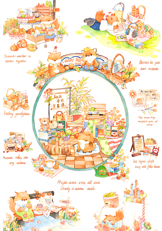 Autumn Meadow Market | Dreamer Puzzle | 1000 Piece Puzzle | Jigsaw Puzzle - Mystery Matrix