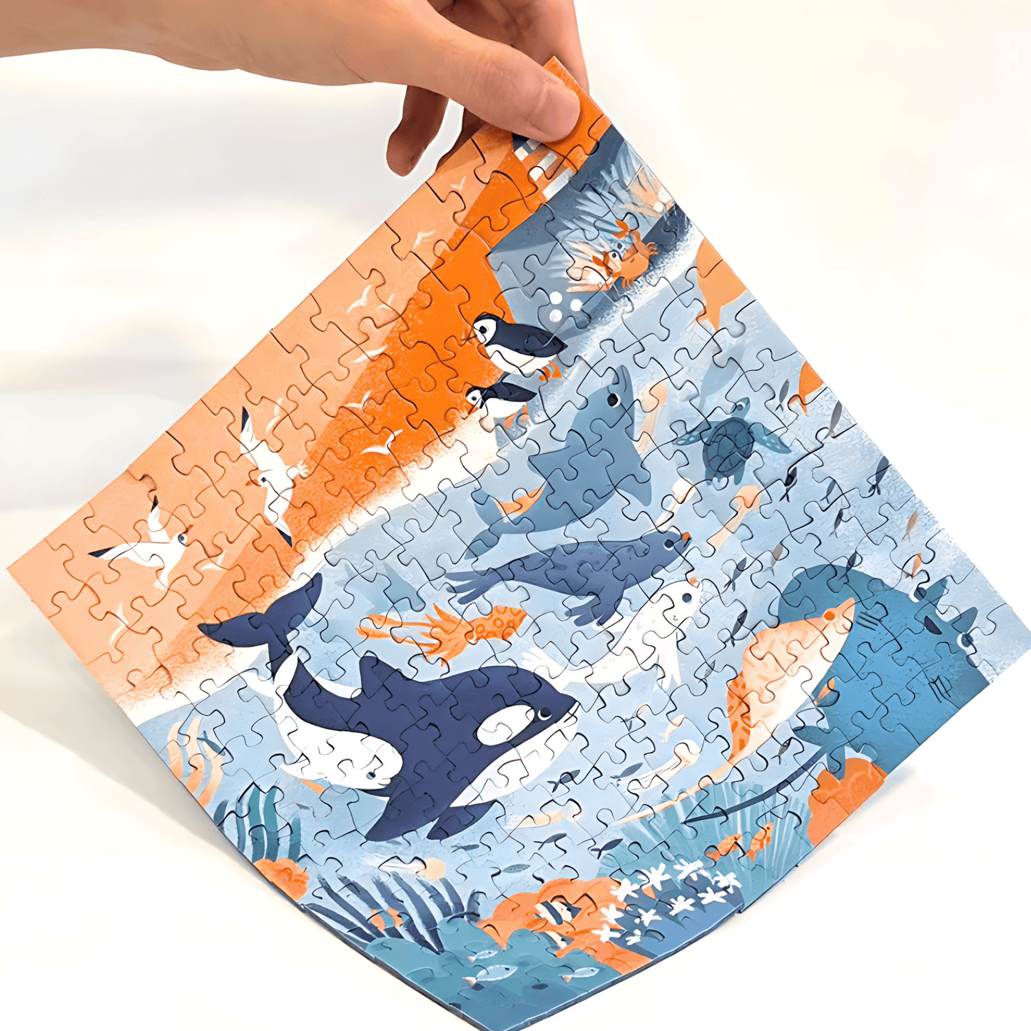 Azure Dreamland | Puffinkids | Tyvek Bag Mini Puzzle | Jigsaw Puzzle - Mystery Matrix