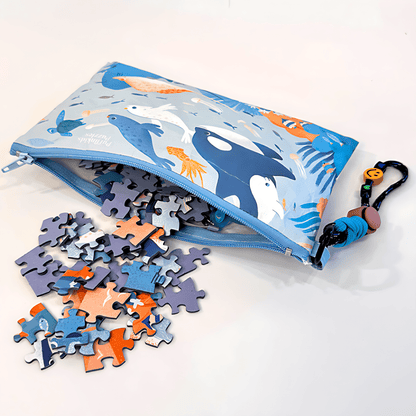 Azure Dreamland | Puffinkids | Tyvek Bag Mini Puzzle | Jigsaw Puzzle - Mystery Matrix