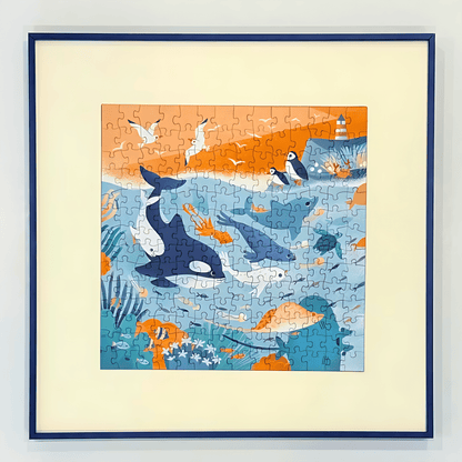 Azure Dreamland | Puffinkids | Tyvek Bag Mini Puzzle | Jigsaw Puzzle - Mystery Matrix