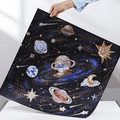 Beaded Embroidery: Starry Universe | TOI | 1024 Piece Puzzle | Jigsaw Puzzle - Mystery Matrix