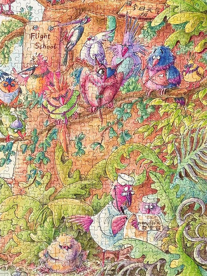 Birds with Fear of Heights | Kessing | 1000 Piece Puzzle | Jigsaw Puzzle - Mystery Matrix