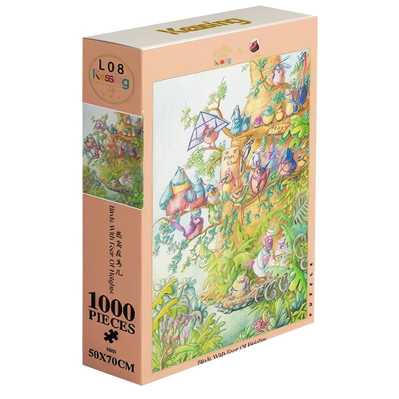 Birds with Fear of Heights | Kessing | 1000 Piece Puzzle | Jigsaw Puzzle - Mystery Matrix