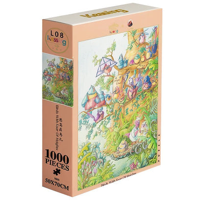 Birds with Fear of Heights | Kessing | 1000 Piece Puzzle | Jigsaw Puzzle - Mystery Matrix
