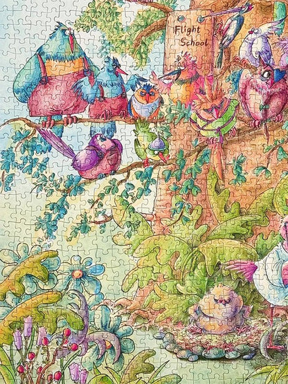 Birds with Fear of Heights | Kessing | 1000 Piece Puzzle | Jigsaw Puzzle - Mystery Matrix