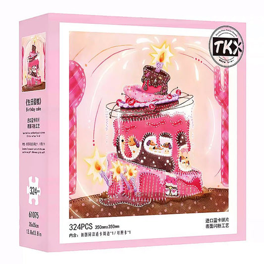 Birthday Cake | TKX | 324 Piece Puzzle | Jigsaw Puzzle - Mystery Matrix