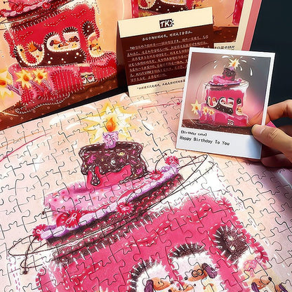 Birthday Cake | TKX | 324 Piece Puzzle | Jigsaw Puzzle - Mystery Matrix