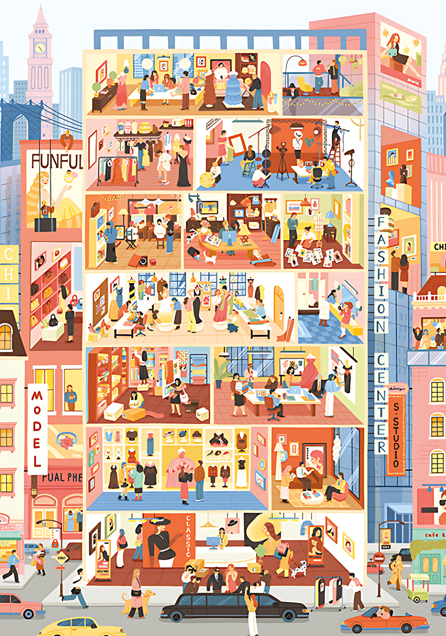 Building | Botop Fusion | 1000 Piece Puzzle | Jigsaw Puzzle - Mystery Matrix