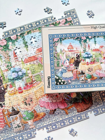 Bunny Tea Party | Kessing | 500 Piece Puzzle | Jigsaw Puzzle - Mystery Matrix