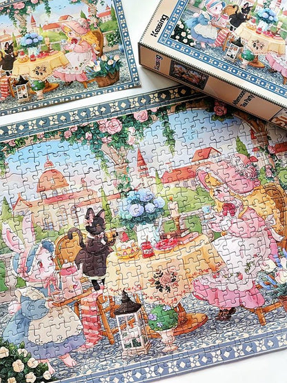 Bunny Tea Party | Kessing | 500 Piece Puzzle | Jigsaw Puzzle - Mystery Matrix