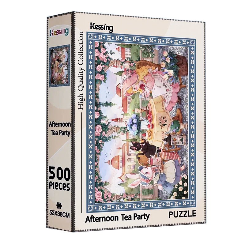 Bunny Tea Party | Kessing | 500 Piece Puzzle | Jigsaw Puzzle - Mystery Matrix