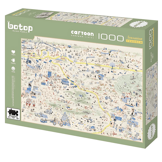 Busy Lawn | Botop Blackcard | 1000 Piece Puzzle | Jigsaw Puzzle - Mystery Matrix