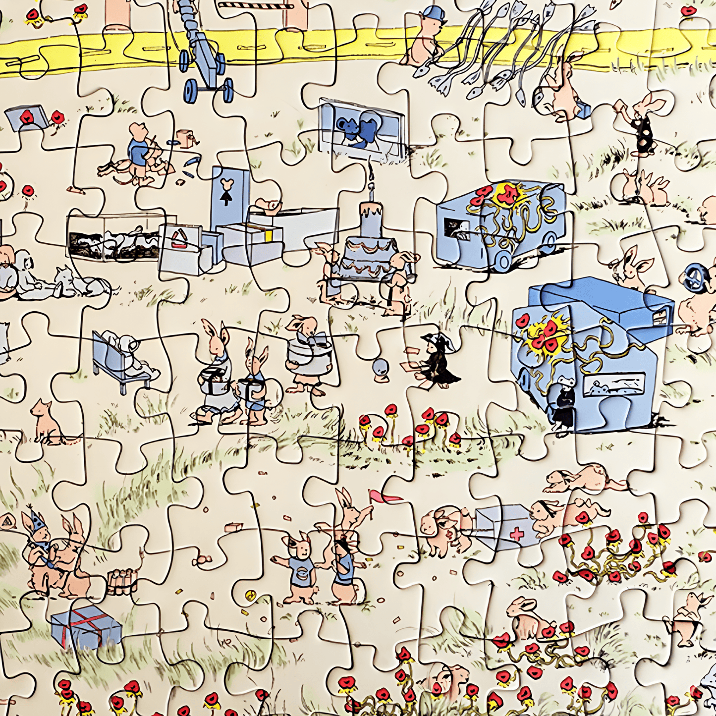 Busy Lawn | Botop Blackcard | 1000 Piece Puzzle | Jigsaw Puzzle - Mystery Matrix