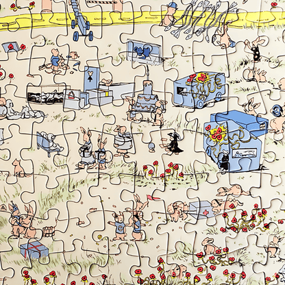 Busy Lawn | Botop Blackcard | 1000 Piece Puzzle | Jigsaw Puzzle - Mystery Matrix
