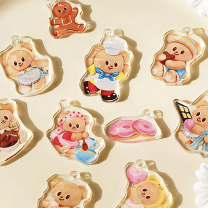 Butter Bear – Little Honey Jar | TOI | Acrylic Puzzle | Puzzle with Frame & DIY keychains - Mystery Matrix