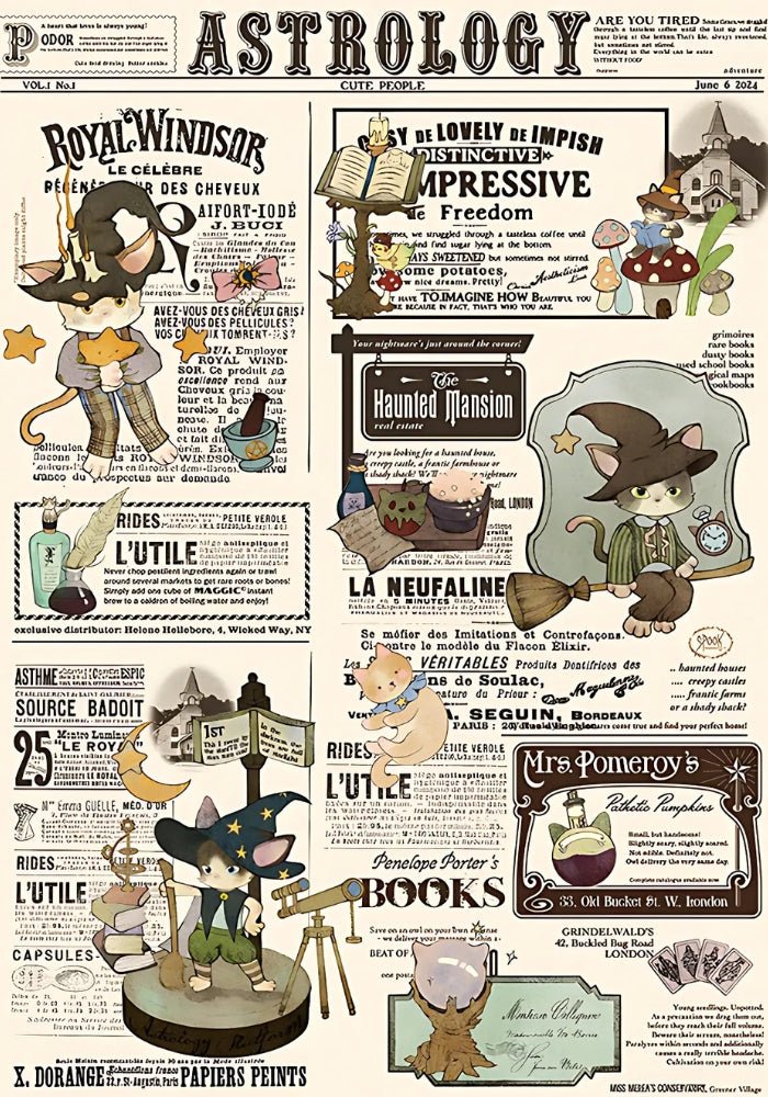 Cat Astrology | TKX | 1000 Piece Puzzle | Jigsaw Puzzle - Mystery Matrix