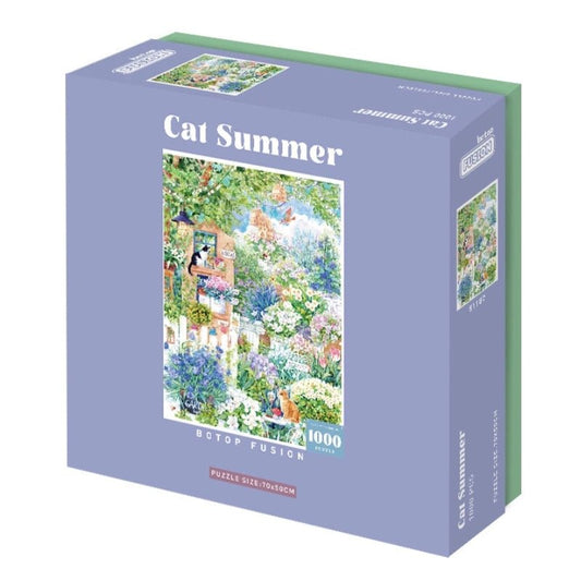 Cat Summer | Botop | 1000 Piece Puzzle | Jigsaw Puzzle - Mystery Matrix