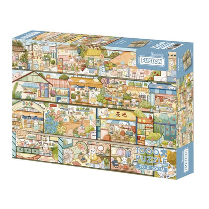 Cat Town | Botop | 1000 Piece Puzzle | Jigsaw Puzzle - Mystery Matrix