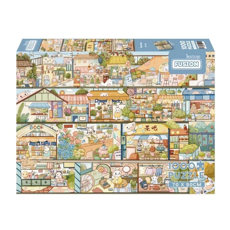 Cat Town | Botop | 1000 Piece Puzzle | Jigsaw Puzzle - Mystery Matrix