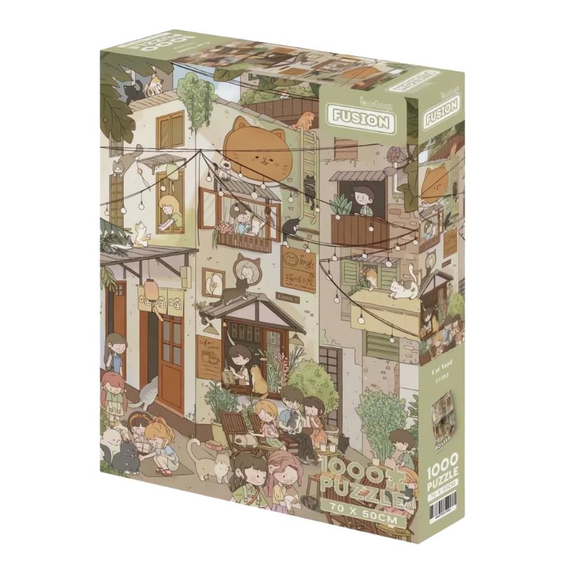 Cat Yard | Botop | 1000 Piece Puzzle | Jigsaw Puzzle - Mystery Matrix