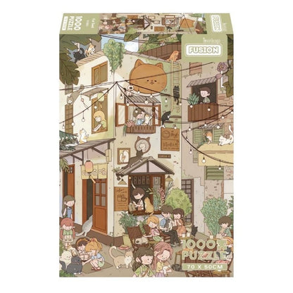 Cat Yard | Botop | 1000 Piece Puzzle | Jigsaw Puzzle - Mystery Matrix
