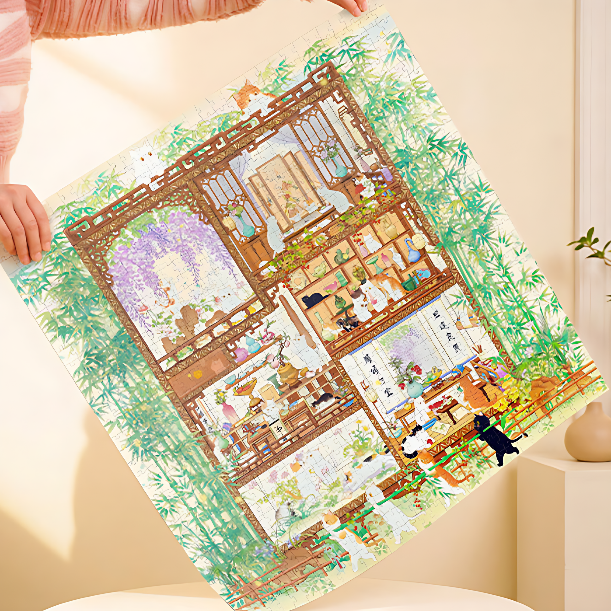 Cats Amid the Four Arts | TOI | 1024 Piece Puzzle | Jigsaw Puzzle - Mystery Matrix