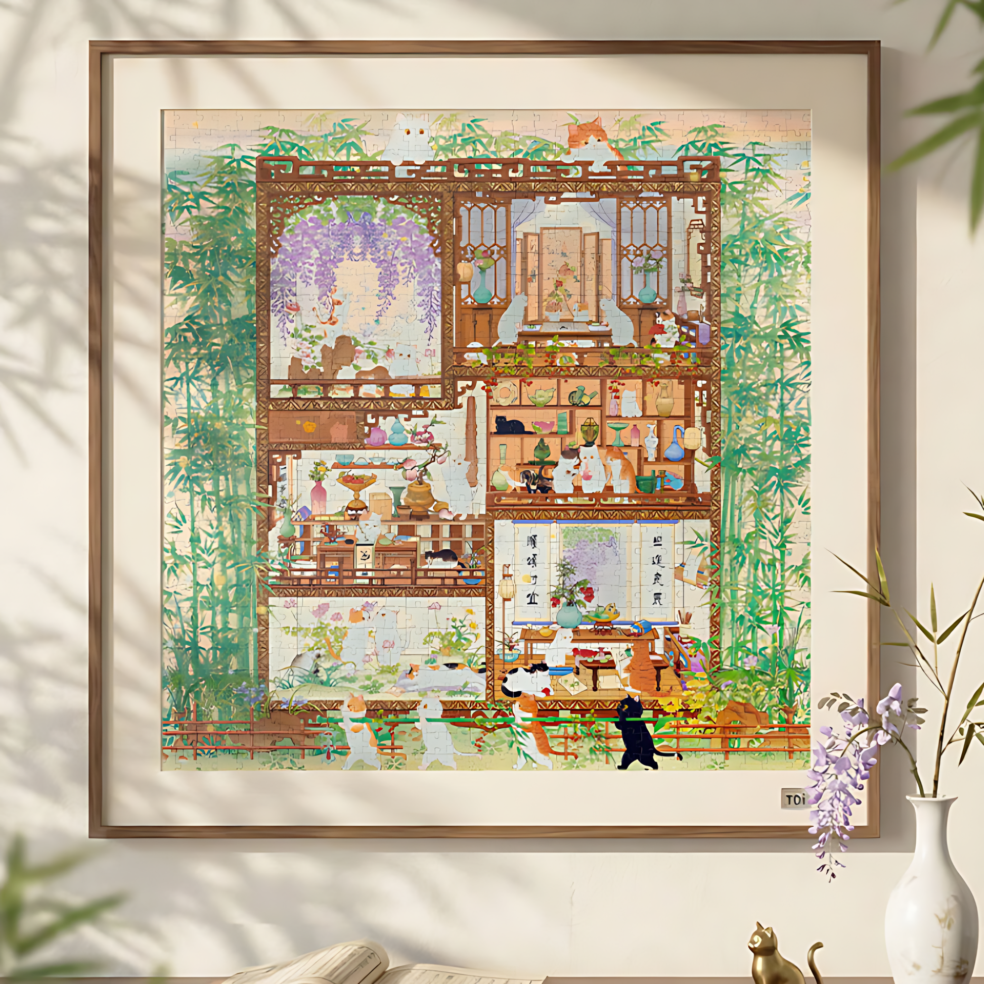 Cats Amid the Four Arts | TOI | 1024 Piece Puzzle | Jigsaw Puzzle - Mystery Matrix