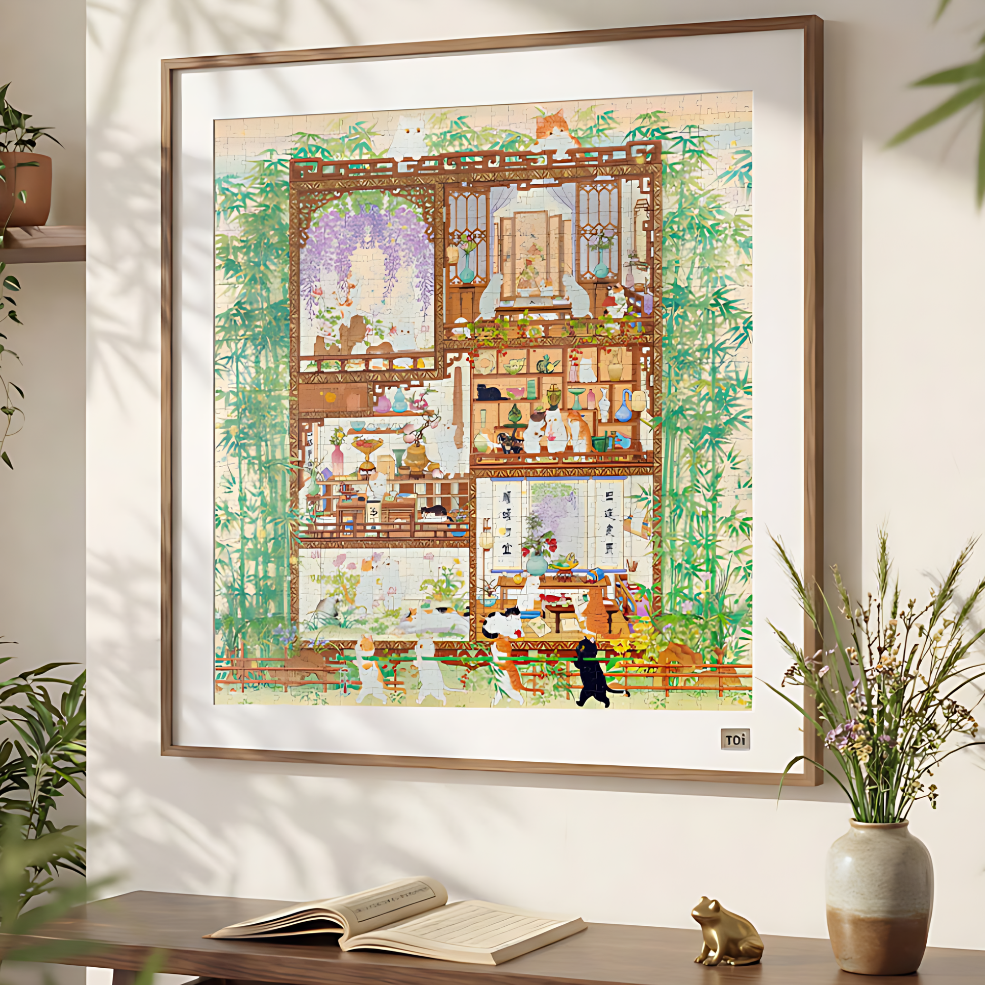 Cats Amid the Four Arts | TOI | 1024 Piece Puzzle | Jigsaw Puzzle - Mystery Matrix