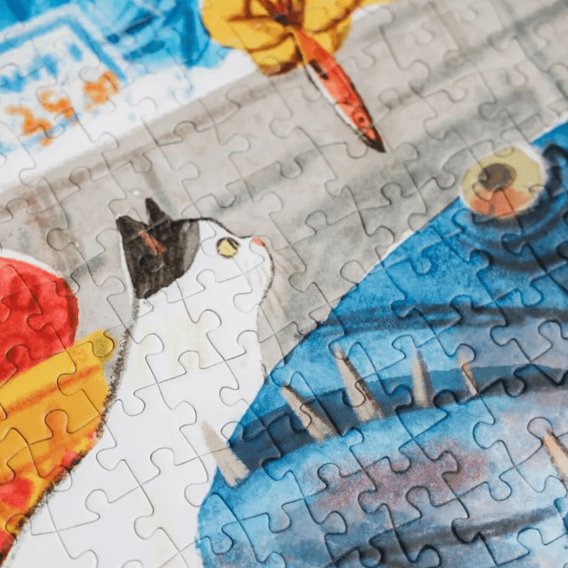 Cat's Lunch | Seren Art | 1000 Piece Puzzle | Jigsaw Puzzle - Mystery Matrix