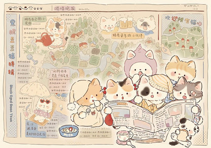 Cat's Newspaper | Botop | 1000 Piece Puzzle | Jigsaw Puzzle - Mystery Matrix