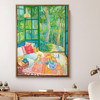 Cheese Cat's Garden | TKX | 1000 Piece Puzzle | Jigsaw Puzzle - Mystery Matrix