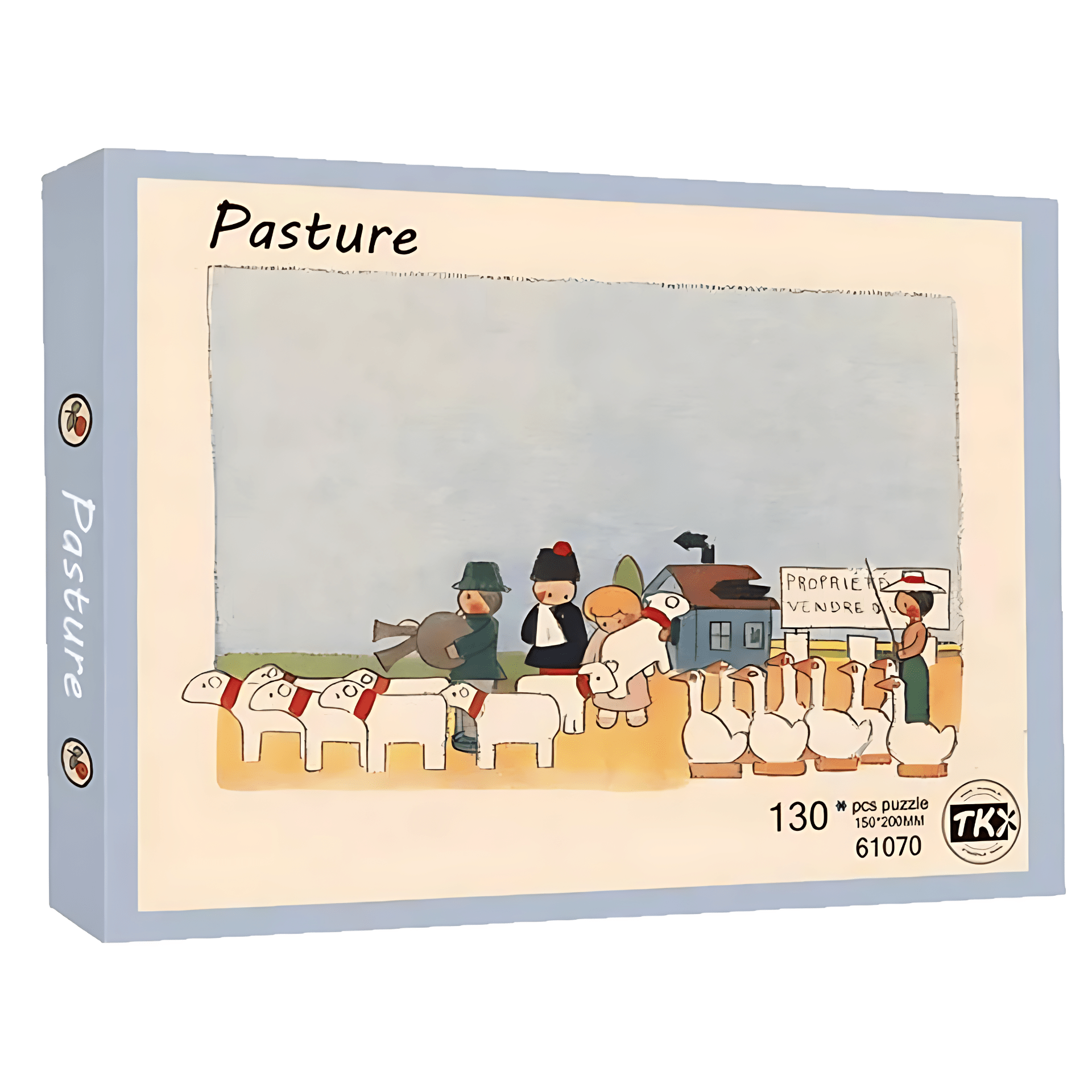 Children's World Series - Pasture | TKX | 130 Piece Mini Puzzle | Jigsaw Puzzle - Mystery Matrix