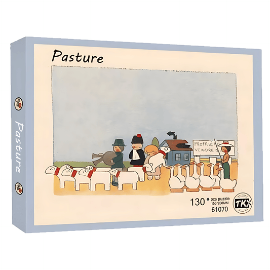 Children's World Series - Pasture | TKX | 130 Piece Mini Puzzle | Jigsaw Puzzle - Mystery Matrix