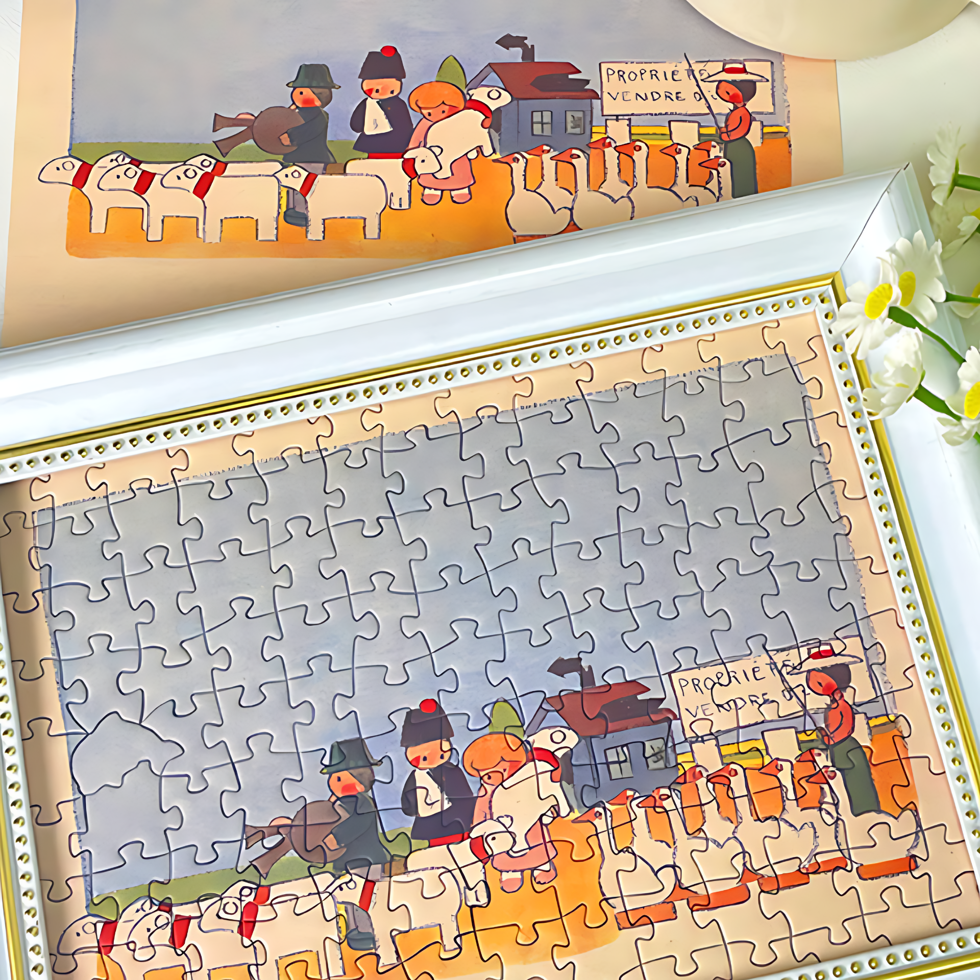 Children's World Series - Pasture | TKX | 130 Piece Mini Puzzle | Jigsaw Puzzle - Mystery Matrix