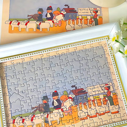 Children's World Series - Pasture | TKX | 130 Piece Mini Puzzle | Jigsaw Puzzle - Mystery Matrix